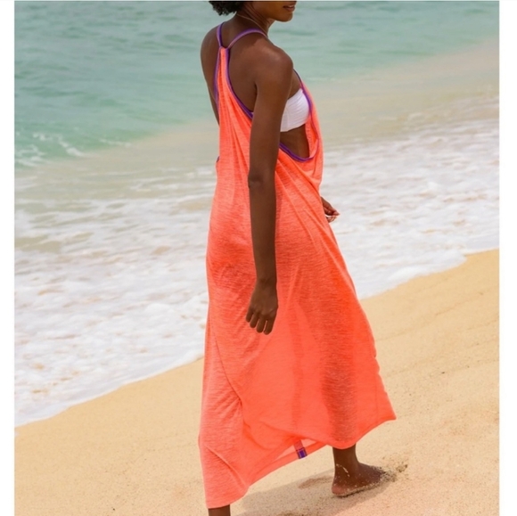 Pitusa Orange with Purple Maxi Dress - Picture 3 of 3